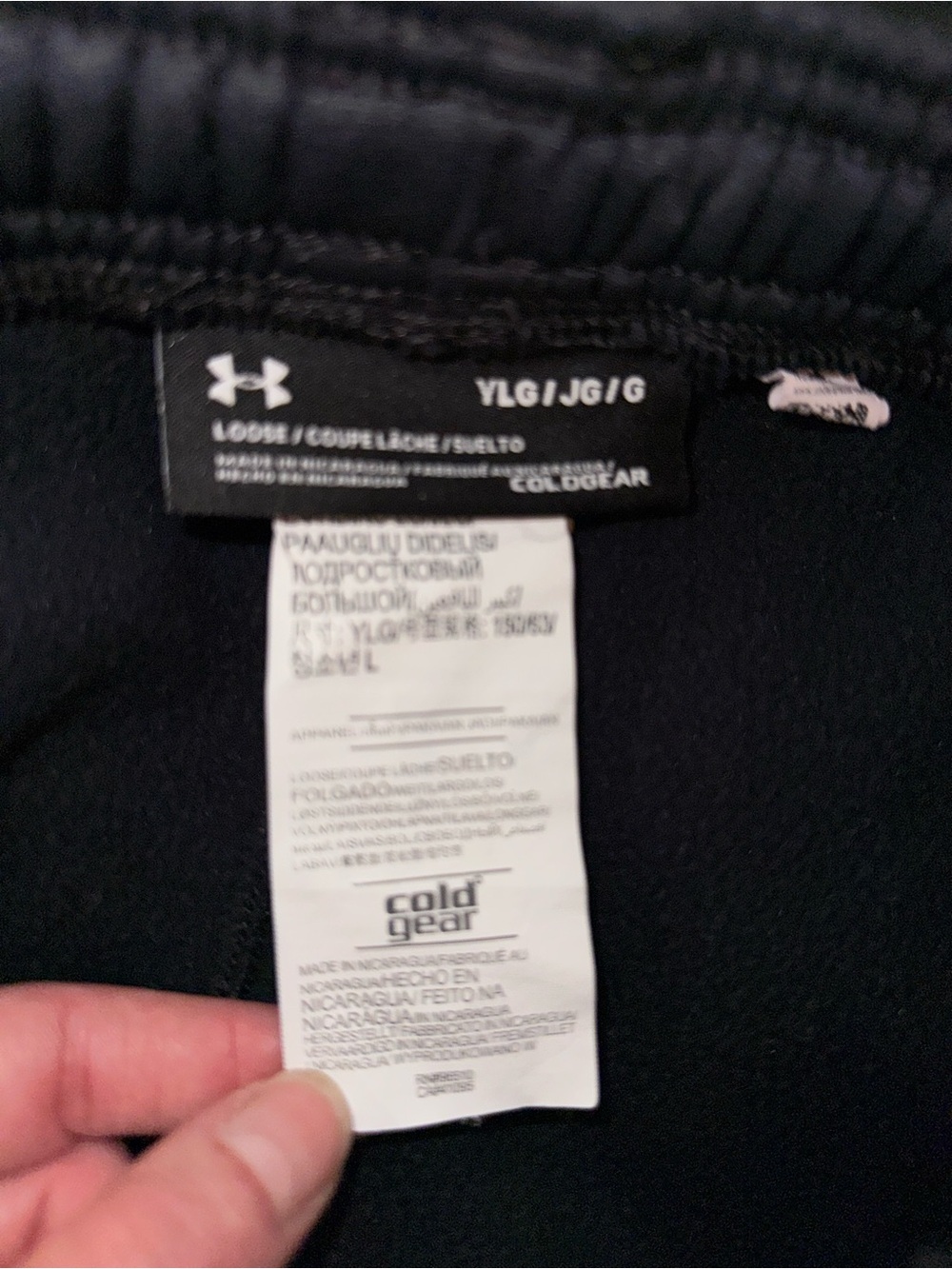 Under Armour Black Sweatpants with Red Logo Black Camo Joggers Size Youth Large - Picture 15 of 15